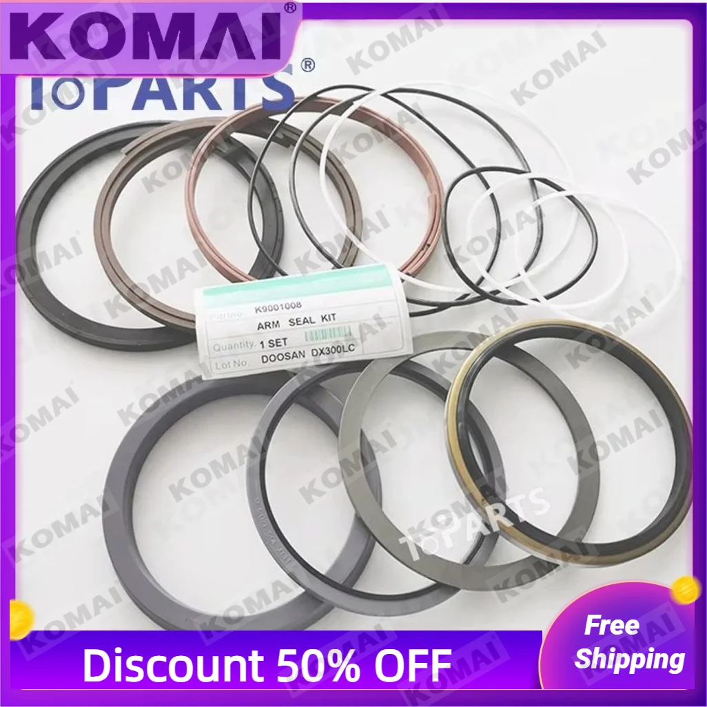 

Doosan Daewoo 401107-00203A Hydraulic Arm Seal Kits K9001008 for DX300LC Excavator Cylinder