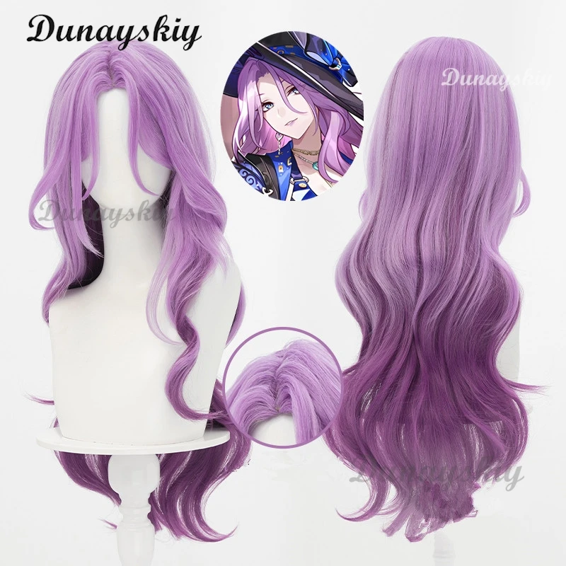 

Game Honkai Star Rail Latest Jade Cosplay Wig Light Purple Long Hair Ten Stonehearts Halloween Party for Women Girls Props