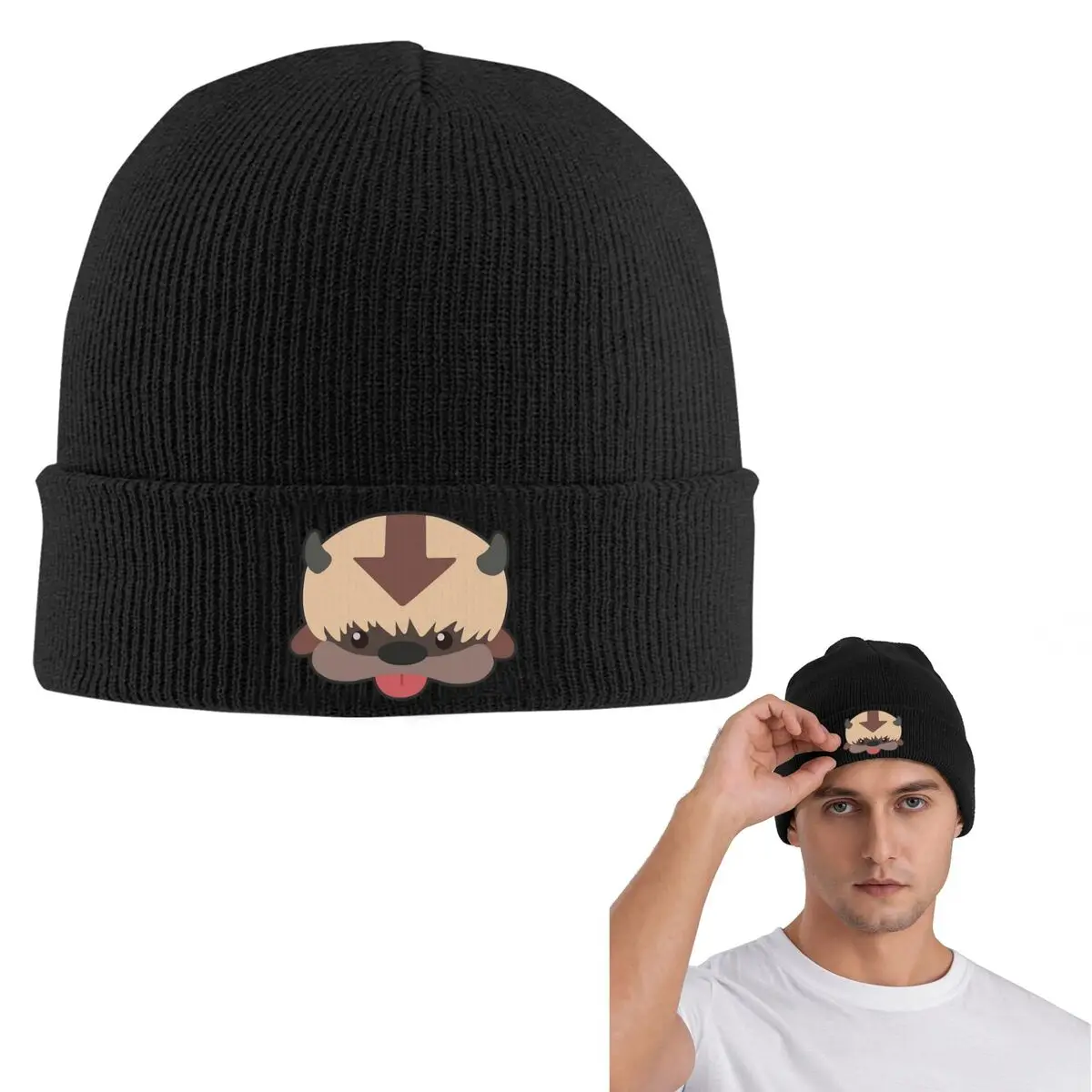 Appa Avata The Last Airbender Warm Knitted Cap Fashion Bonnet Hat Autumn Winter Outdoor Beanies Hats for Unisex Adult