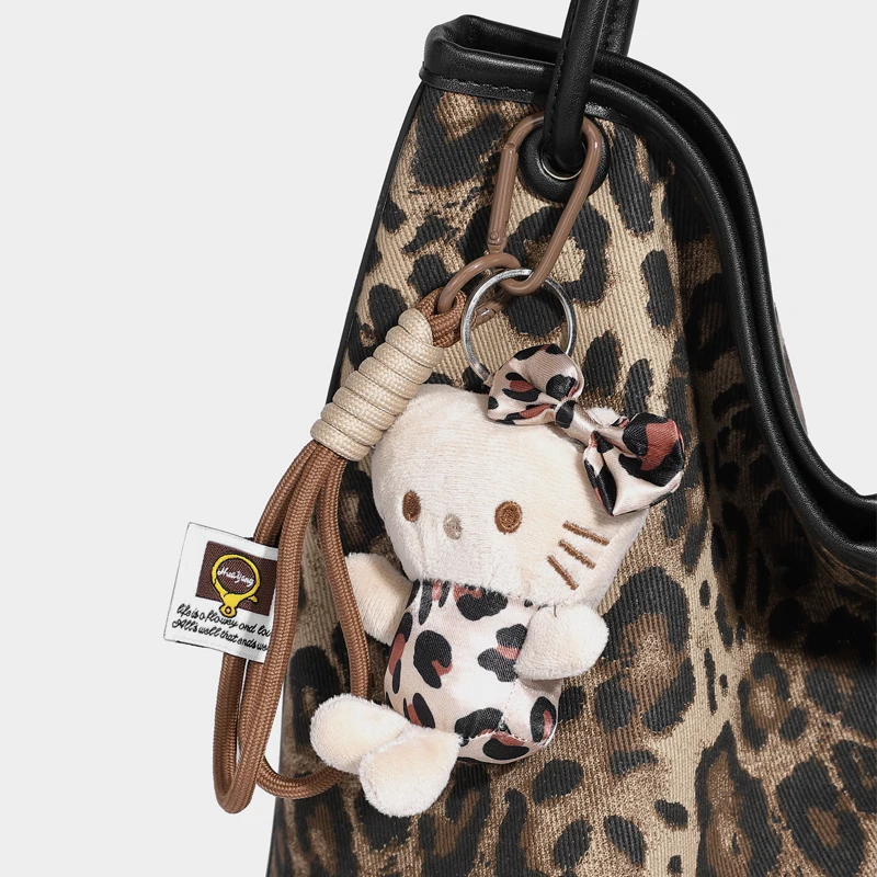 Bolsas de compras de lona com estampa de leopardo para mulheres bolsas e bolsas de grife de luxo 2024 novas em grande capacidade com bolso interno nas axilas bolsa de ombro de pano alta qualidade Frete grátis