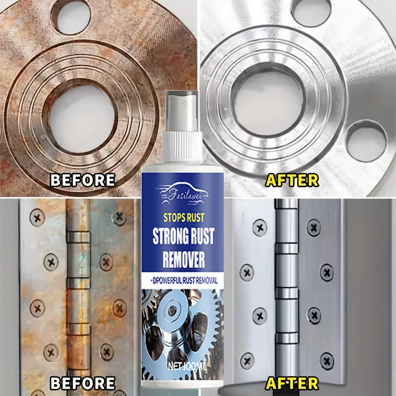 

Универсальное средство для удаления ржавчины с металла – полирующий спрей для металла, мощное средство для удаления ржавчины, быстродействующий растворитель коррозии для шин, замков, винтов и гайок.