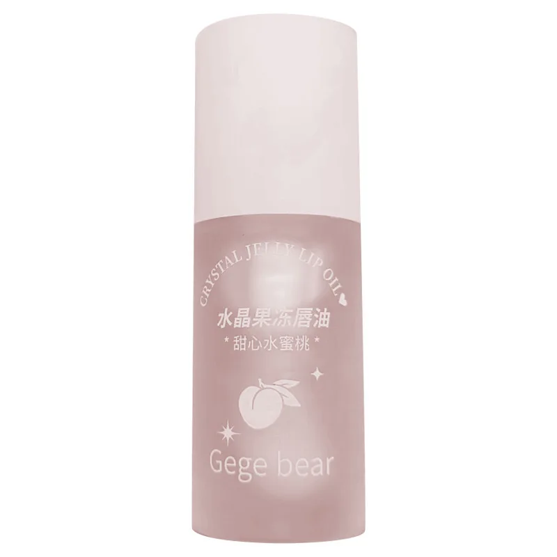Serie di frutta Gelatina di cristallo Olio per labbra Pesca Uva Avacate Idratante Idratante Nutriente Schiarente Fodere per labbra Viola Rosa Blu