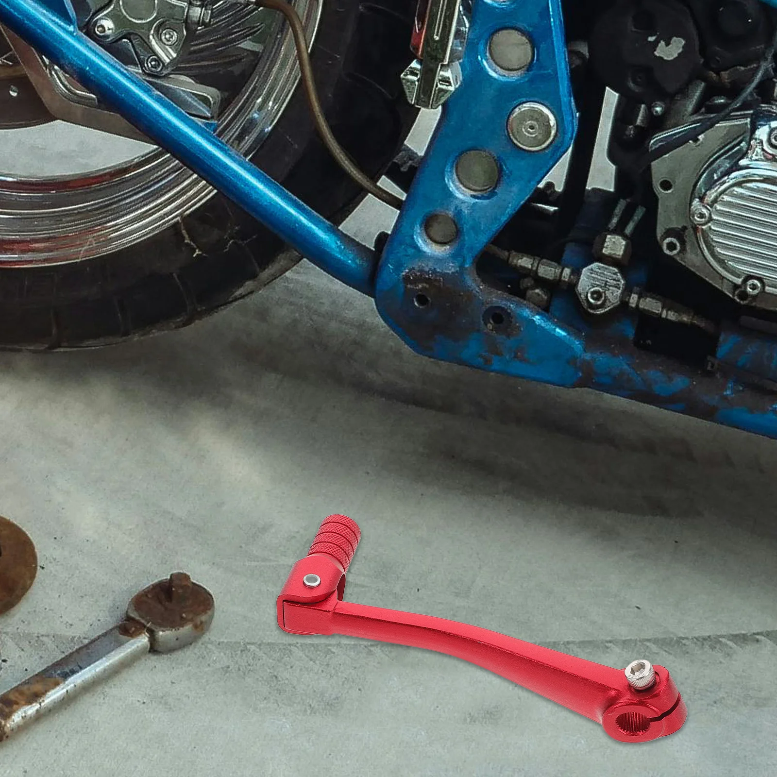 

Motorcycle Shift Lever Aluminum Alloy Lightweight Durable Smooth Shifting For Outdoor Travel Compatible With Dirt Bike