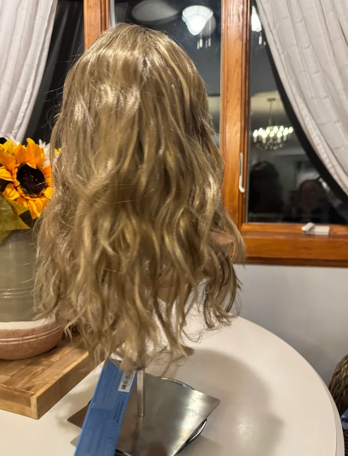 تسليط الضوء على العسل شقراء الاصطناعية الدانتيل شعر مستعار أمامي للنساء موجة المياه شعر مستعار شحن سريع رخيصة الباروكات على التخليص بيع الاستخدام اليومي #2