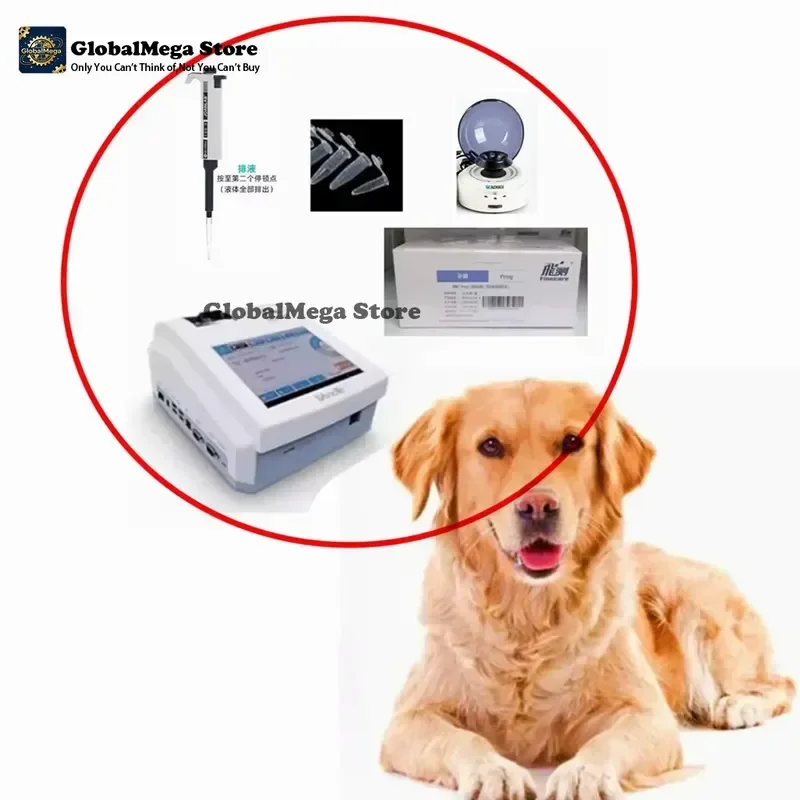 Animal Dog Wondfo Finecare 2 Plus Portable Chemistry + bloo Centrifuge + Pipette + Progesterone Tests Testing Kit