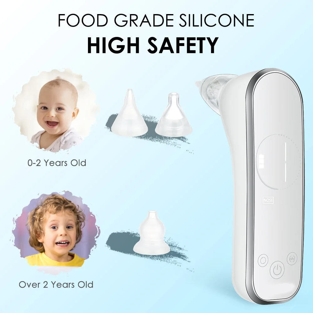 New Toddler Infant Kids USB Rechargeable Nose Cleaner Sucker Vacuum Electric Baby Nasal Aspirator