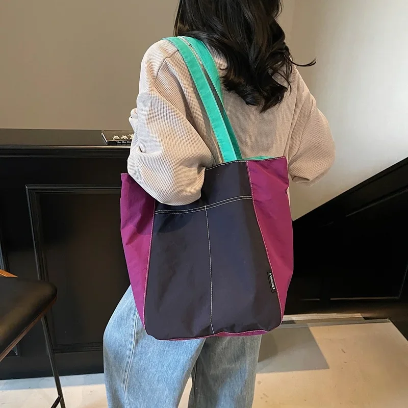 Japanese niche design casual cloth bag 2026 spring trend western-style personalized large capacity storage bag