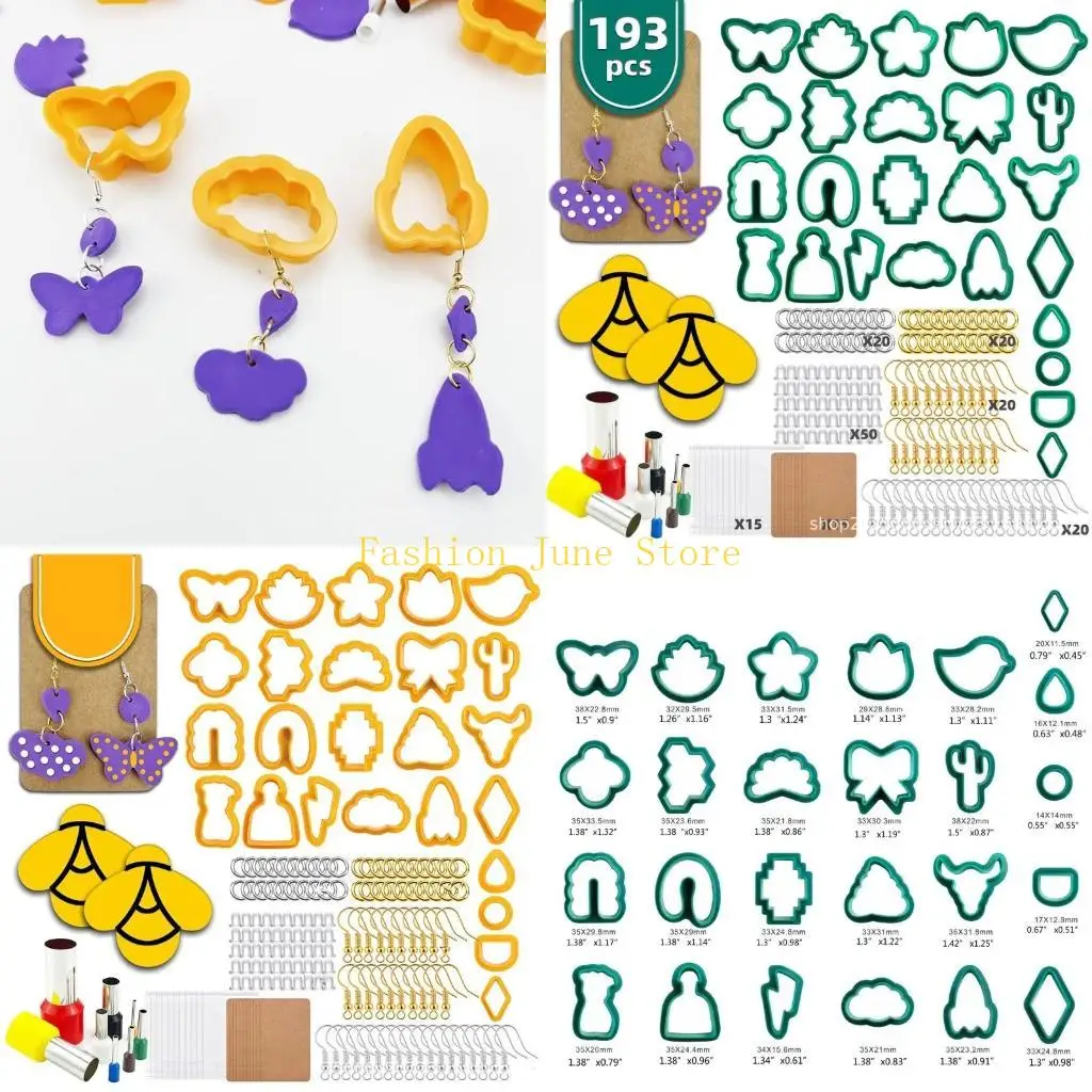 

N5KA 193 шт., набор фрез для полимерной глины, фрезы для глины своими руками для изготовления полимерных ювелирных изделий с для