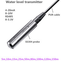 4-20mA liquid level sensor 0-10V Water level transmitter 5m 10m 30m 50m RS485 Liquid level transmitter Automatic level