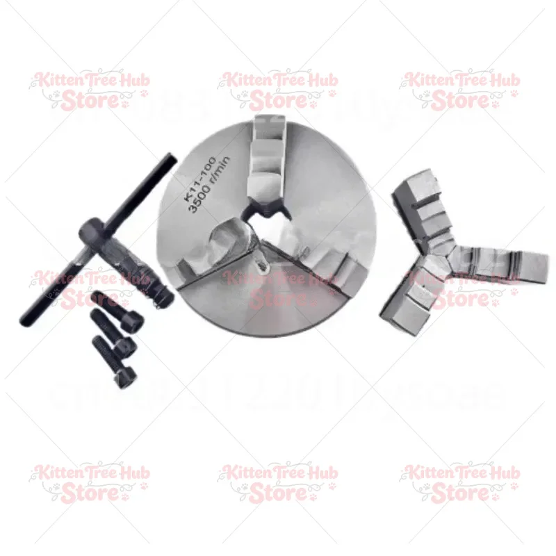 

4'' Lathe Chuck 100mm K11-100 Three Jaw Self-Centering Chuck Scroll Chuck Mini Torno