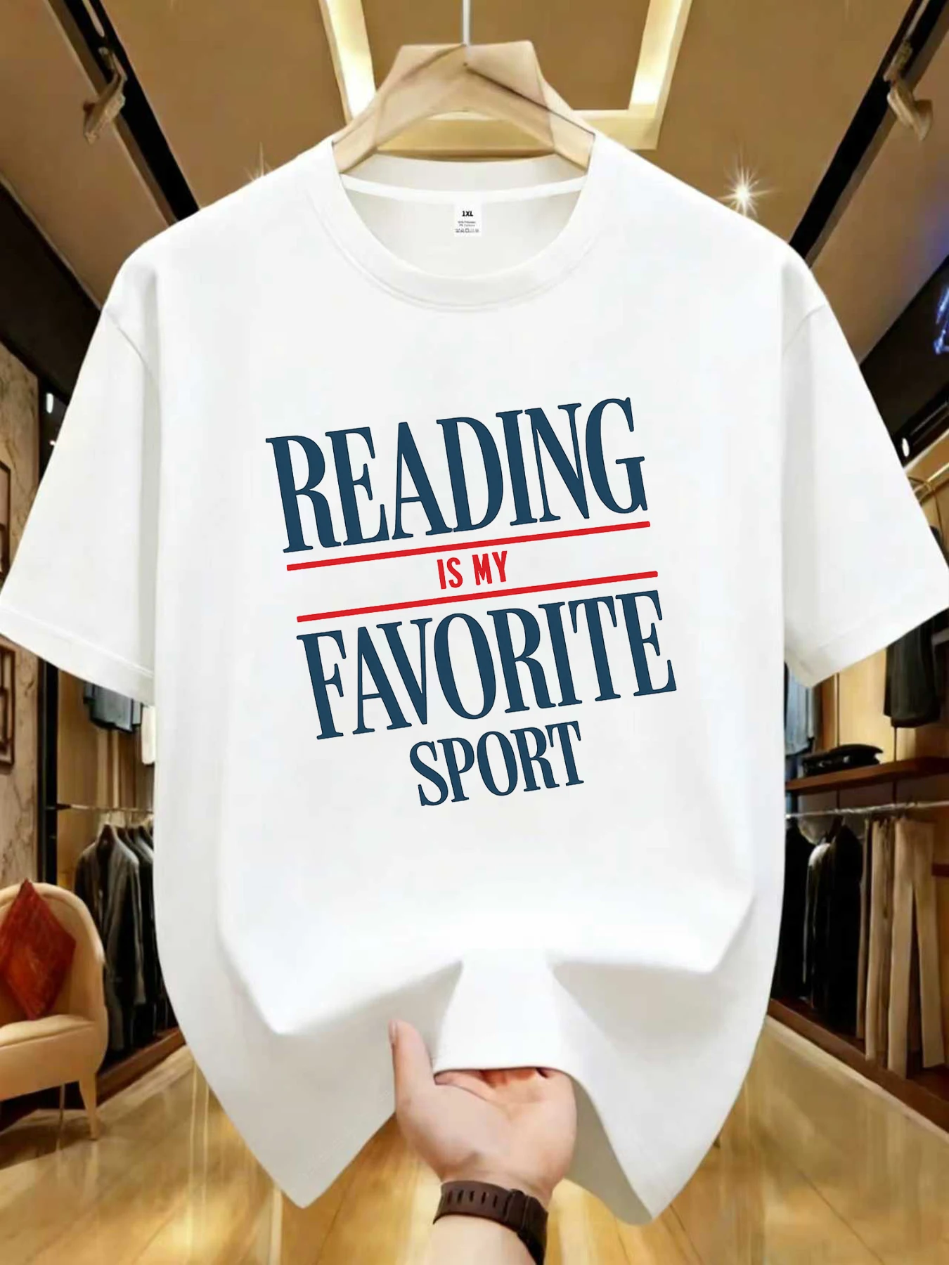 

【WZM102152】Женская футболка больших размеров с креативным буквенным принтом, круглым вырезом, летняя, повседневная, с короткими рукавами, в уличном стиле, универсальная.