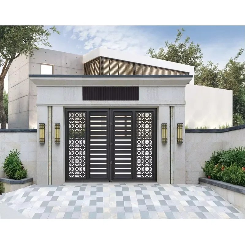 High Quality Automatic Driveway Sliding Main Gate China's Metal Aluminum Design for Home Houses