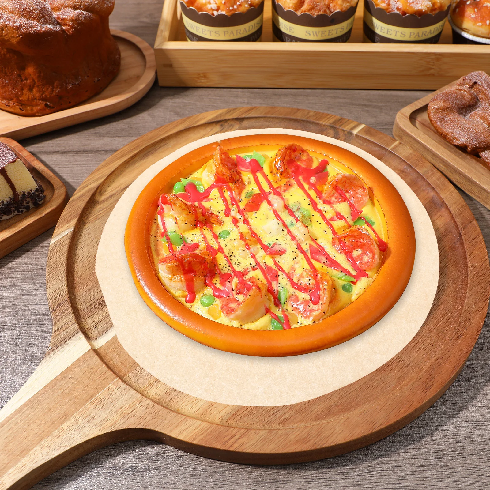 

500Pcs Round Parchment Baking Paper Sheets Nonstick Heat Resistant Oil Absorbing Paper for Cakes Pizzas Baking Supplies