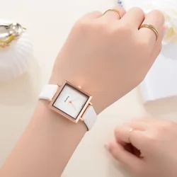 Luxury Rose Gold Elegant Women's Watch Fashion Casual Leather Quartz Wrist Watches Ladies Watches for Women Relógio Часы