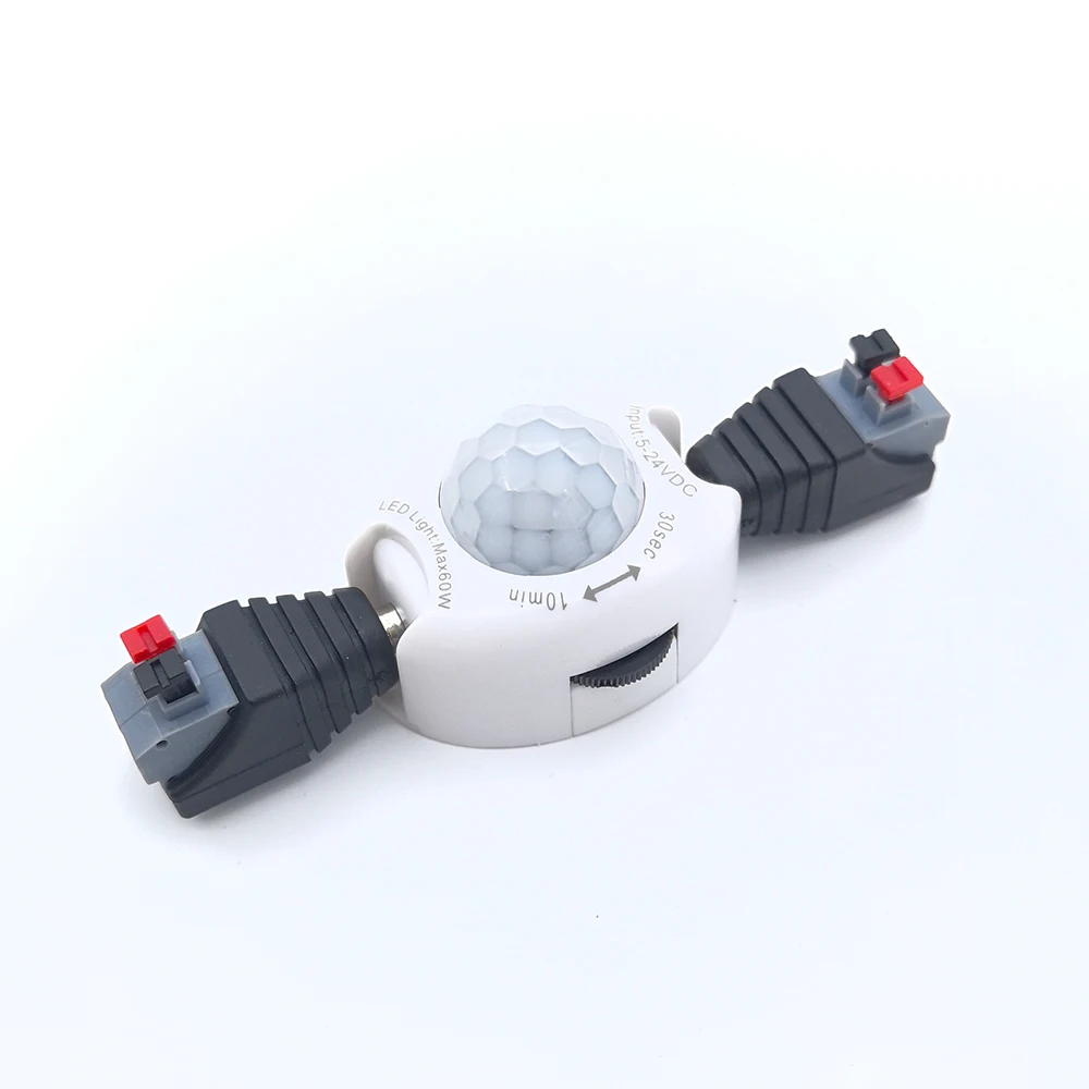 12V Motion Sensor Light Switch 5V DC Activated Timer Automatic Movement Detector ON OFF LED Strip Light PIR Motion Sensor Switch image 4