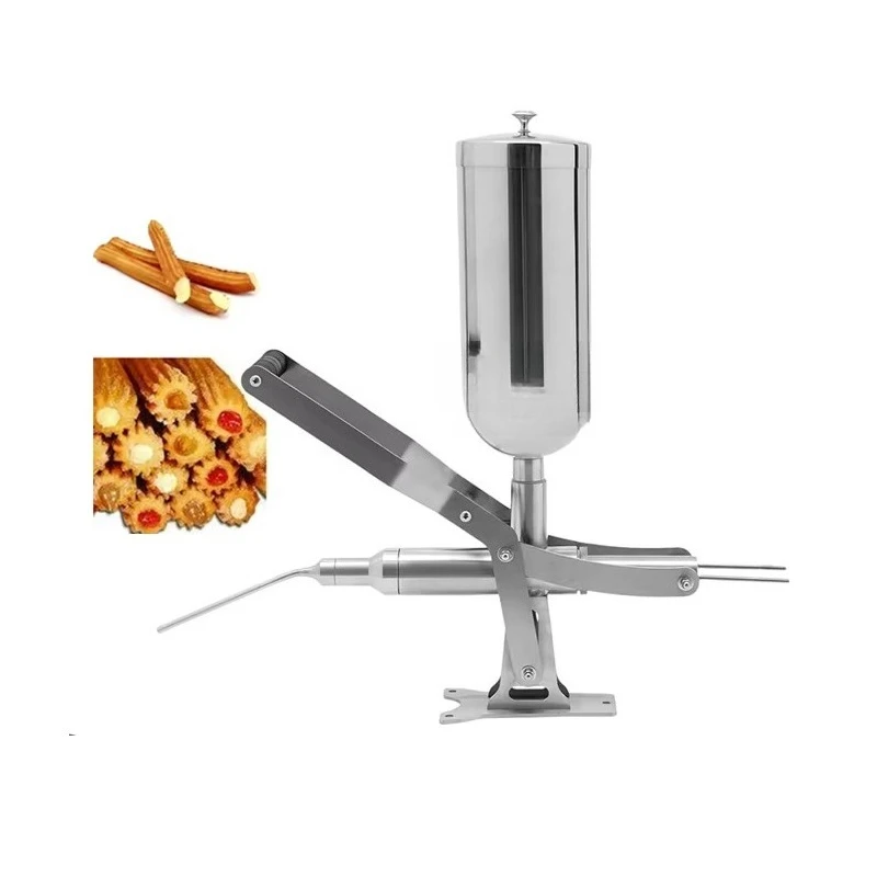 

Ручная машина для наполнения кремом из нержавеющей стали, коммерческая машина для наполнения пончиков и фриттеров джемом, поставщик