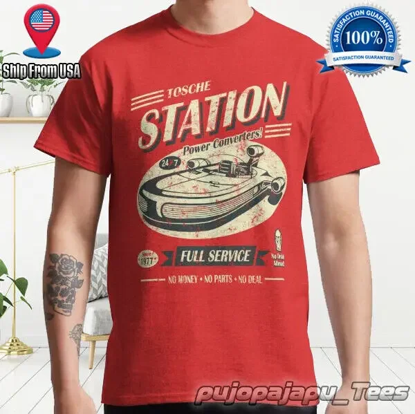 NEW Tosche Station Classic American Funny Logo Men TShirt Size S-5XL