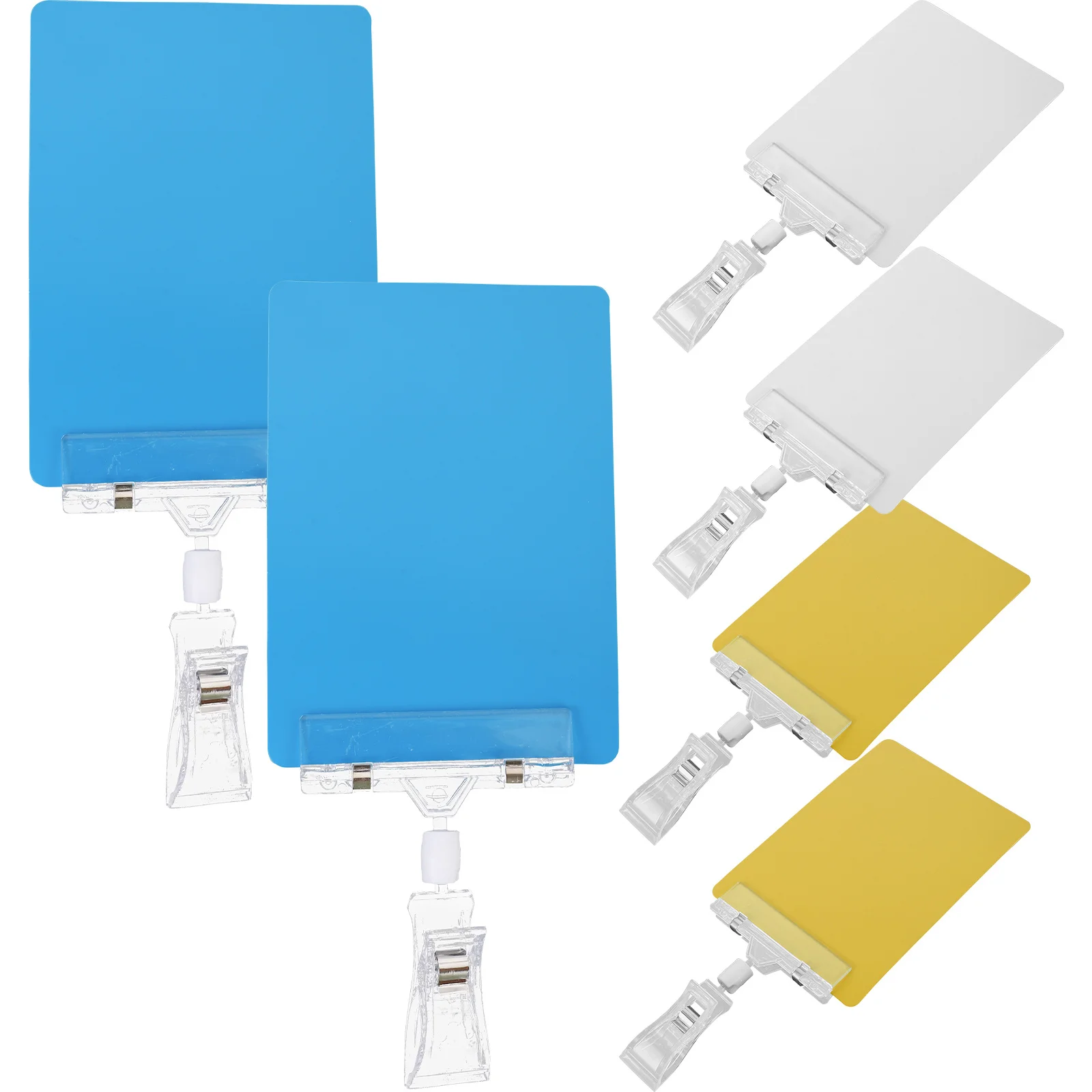 

1Set Erasable Price Sign Colored Plastic Tag Holder Adjustable Display Stand for Retail Store Supermarket Menu Advertising Reuse