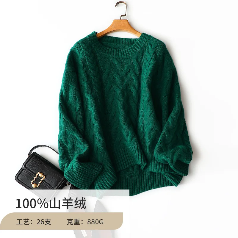 Ladies Sweater Cashmere Sweater Women Knitwears 100% Cashmere Tops Long Sleeve Pullovers Jumpers Female Clothing