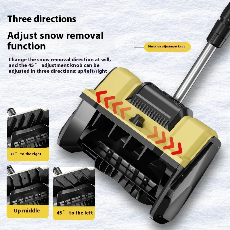 Pala per aratro da neve con batteria al litio industriale pieghevole per uso domestico transfrontaliero all'ingrosso