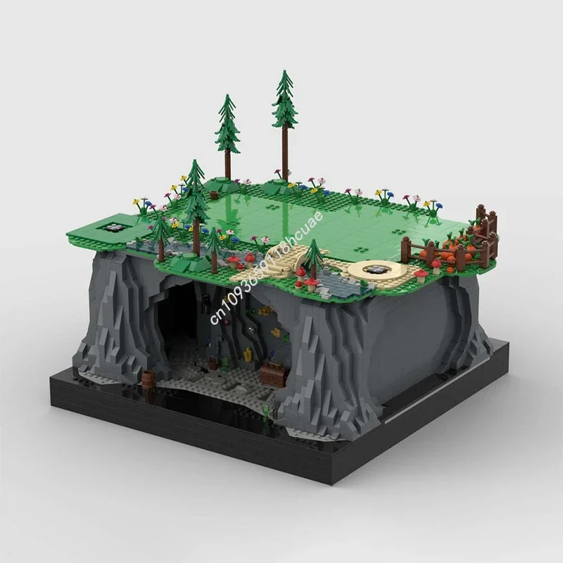 

3185PCS Construction Diamont Mine of The Seven Dwarfs Anime Model Moc Building Blocks Stacking Bricks Creative Toys Kid Gift Diy