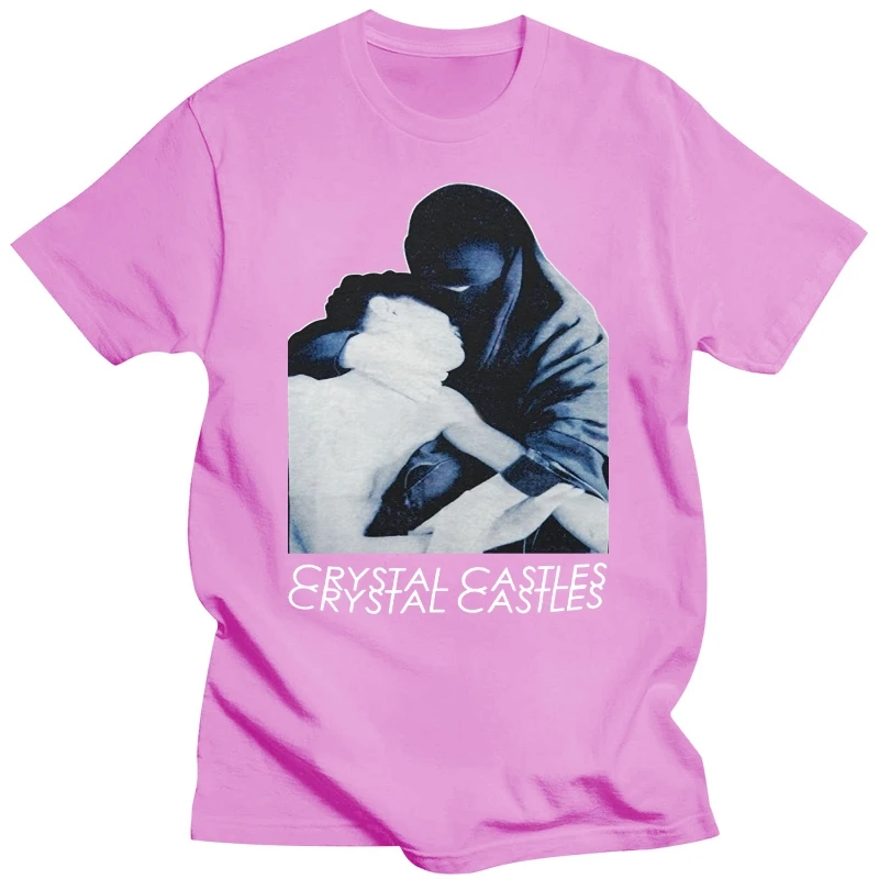 Crystal Castles Men\'s Burka Slim Fit T-shirt Black Summer Short Sleeve Shirts Tops S~3Xl Big Size Tees T Shirt