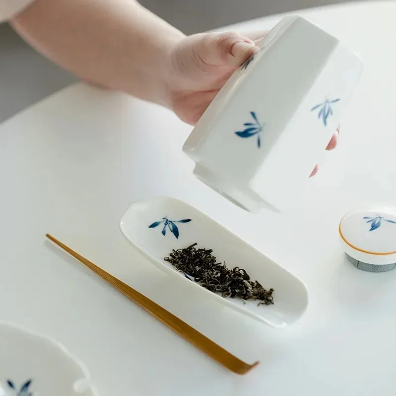 

Чистая ручная роспись, бабочка, орхидея, чайная ложка, чайная лопатка ручной работы, устройство для пробуждения чая, церемония Ча Х