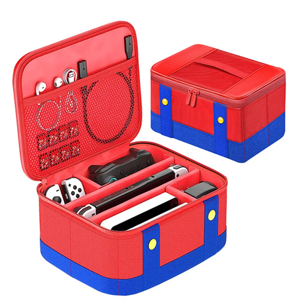 Scatola per carte da gioco custodia da viaggio antiurto borsa da viaggio impermeabile antigraffio per Nintendo Switch/Console OLED Pro Controller