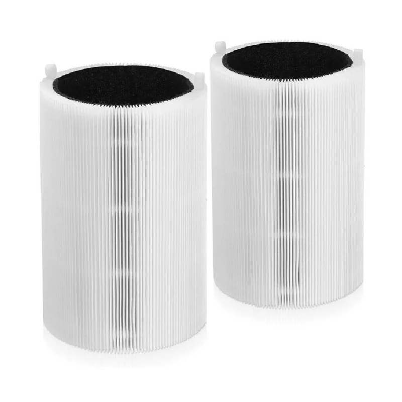 2-Pack Activated Carbon Pre-Filter for Blueair Blue Pure 411-Replacement Filter Kit for 411/411+/411 Auto -Traps Odors,Pet Dande
