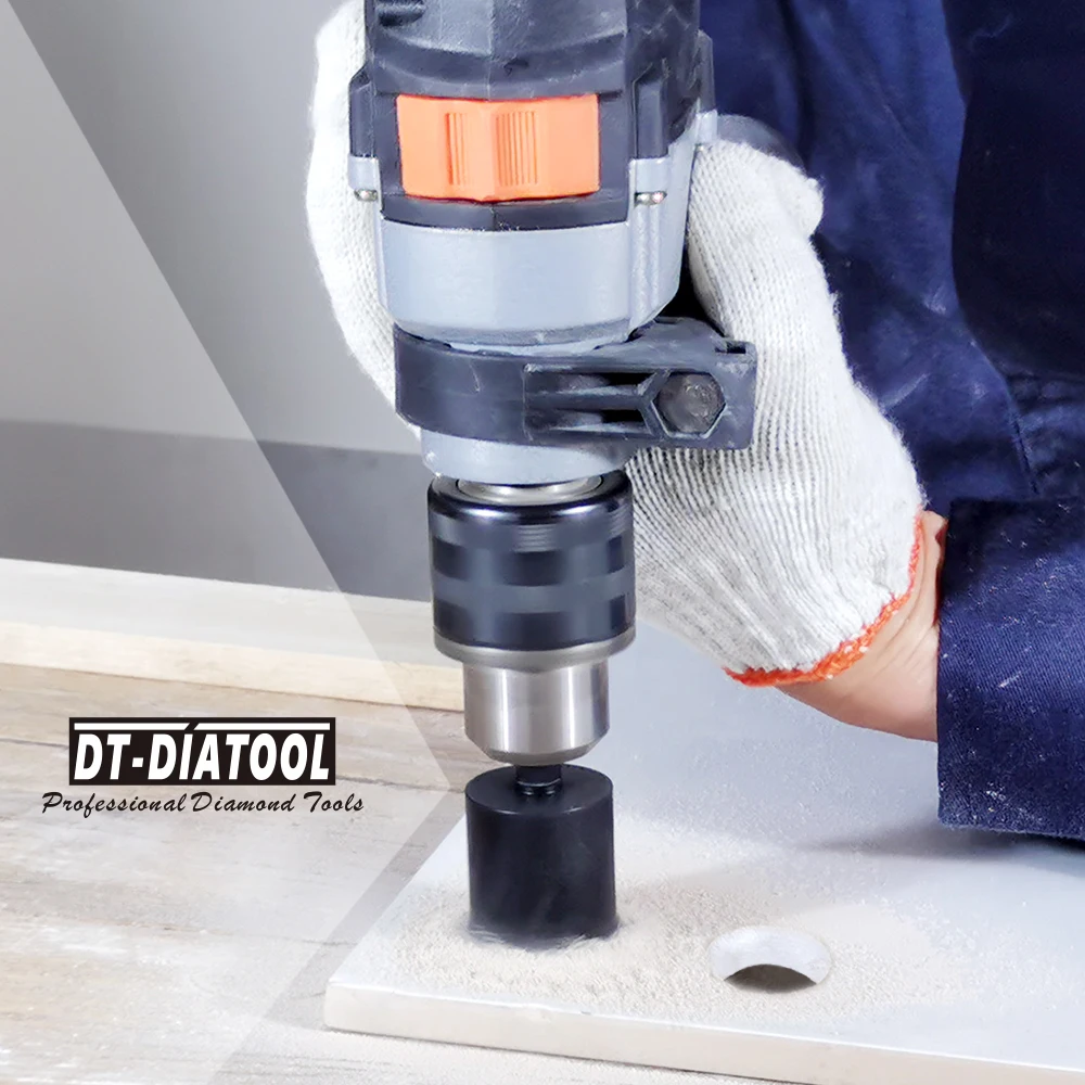 DT-DIATOOL 2 Đơn Vị Lục Giác Vỏ Kim Cương Lõi Khoan Khoan Gạch Men Lỗ Thấy Khô Lõi Khoan Khoan Đường Kính 20Mm
