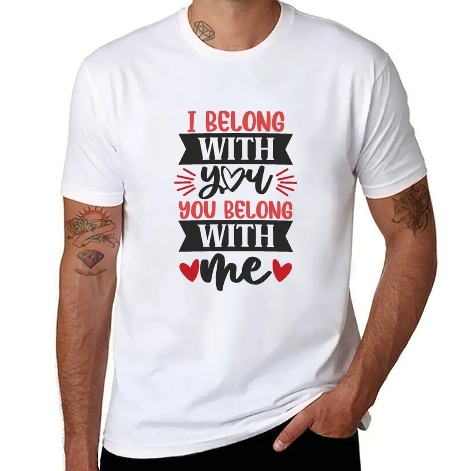 

I Belong With You You Belong With Me T-Shirt t shirts for man graphic tees cotton t shirt pack T-Shirt