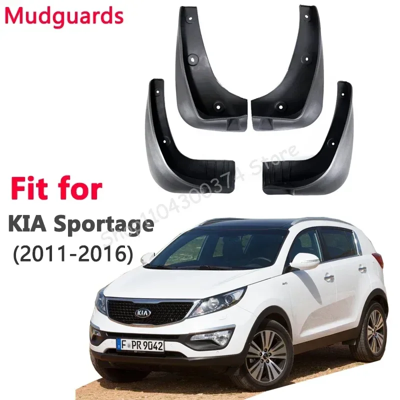 

Flares Fender for KIA Sportage SJ 2011-2016 Mud Flaps Mudflaps Splash Guards Front Rear Mud Flap Mudguards Fender 2014 2013 2012