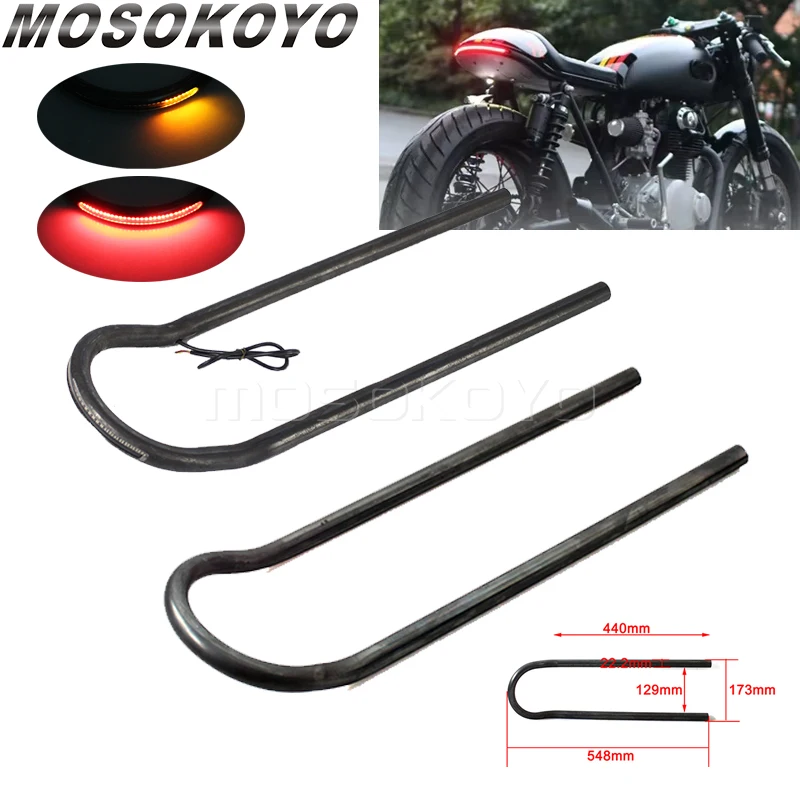 548mm Motorcycle Rear Seat Hoop Frame Loop 7/8