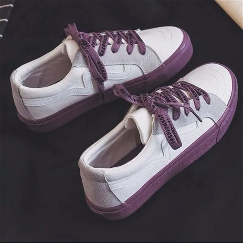 Women Sneaker Fashion Breathble Vulcanized Shoes Platform Lace Up Casual White  Tenis Feminino Zapatillas Mujer