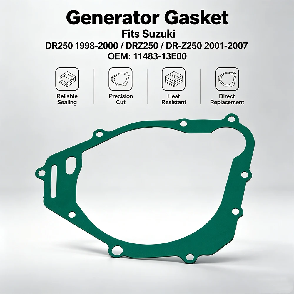Прокладка крышки статора магнето-генератора для Suzuki DR250 1998-2000, DRZ250 DR-Z250 2001-2007, OEM:11483-13E00