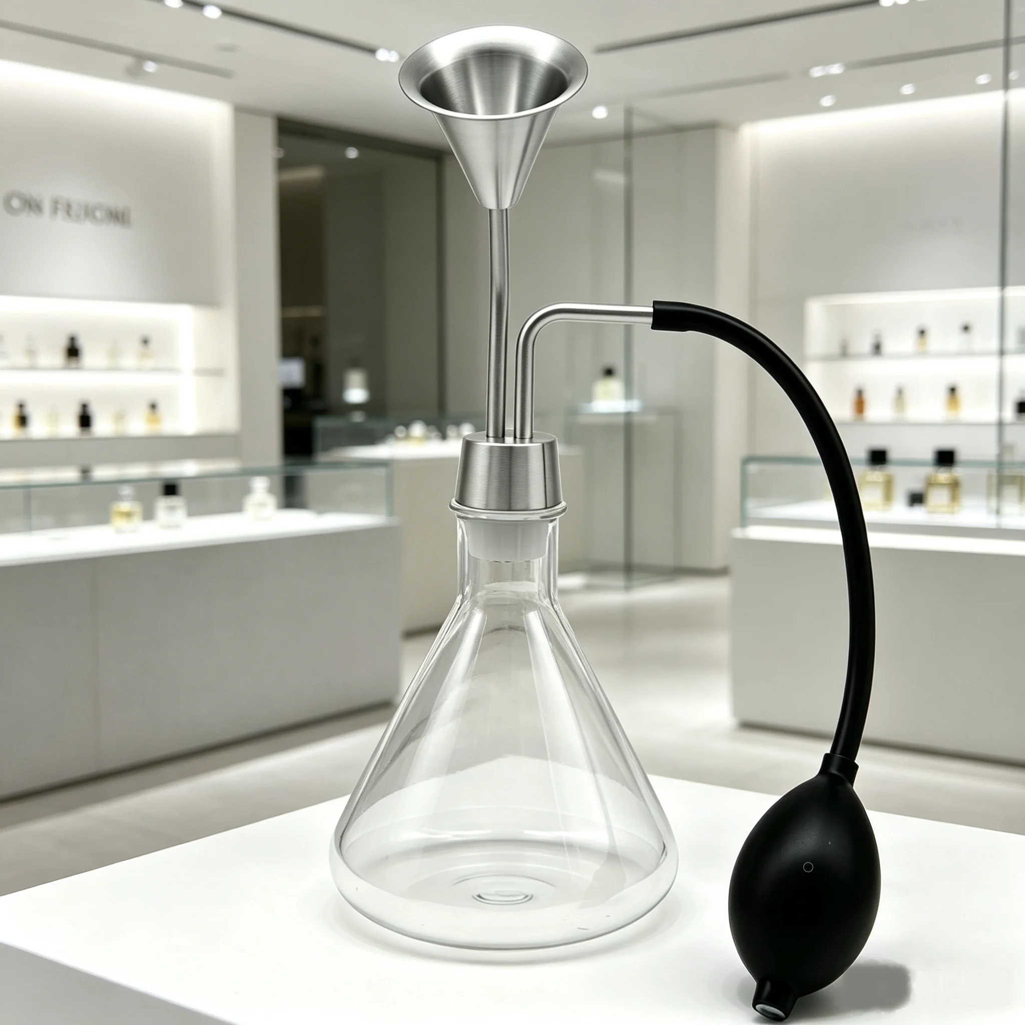 500ml Clear Glass Perfume Smell Bottle Gold/Silver Black Airbag Standard & Flower Shape OEM Perfume Display Bottle