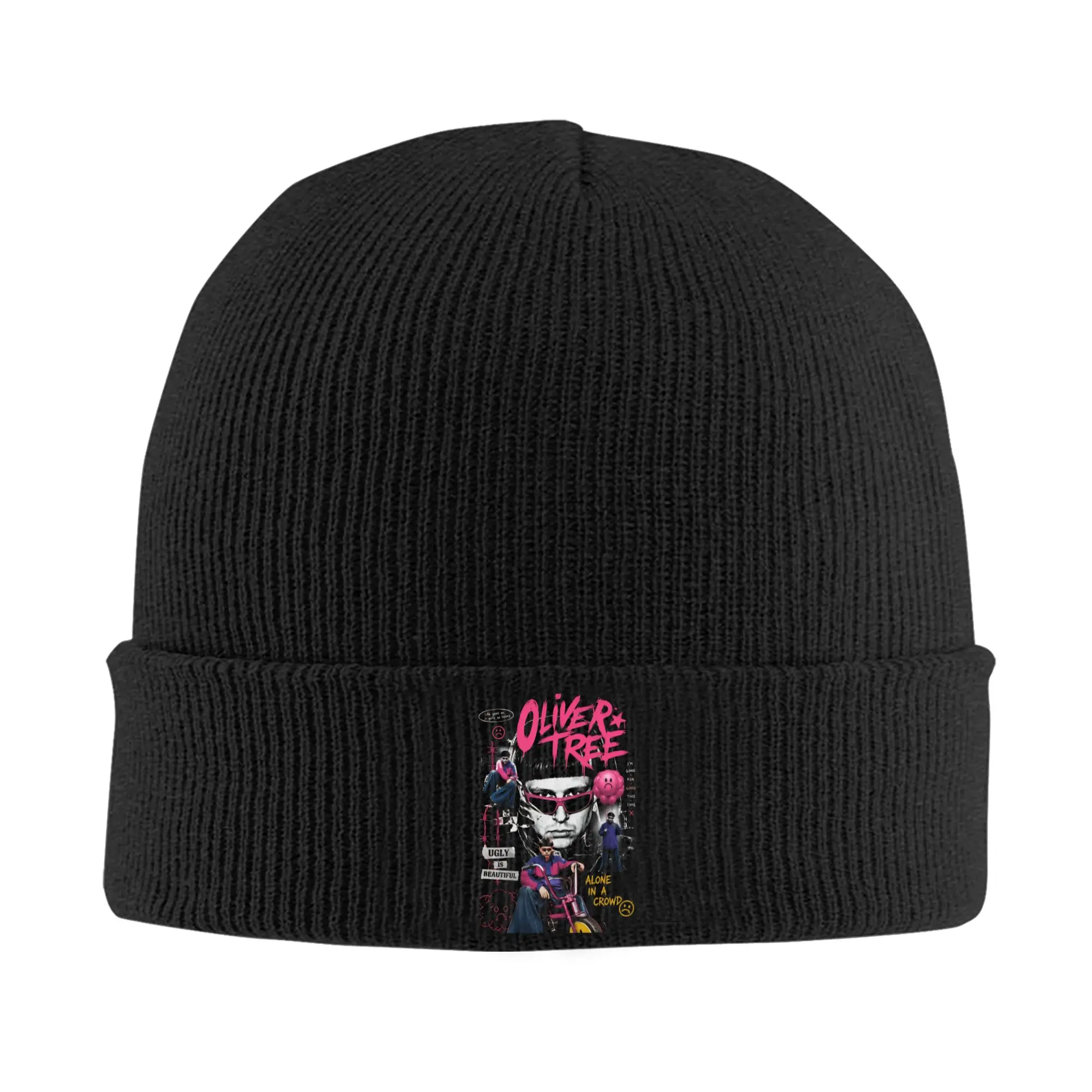 Oliver Tree Memorial Hats Autumn Winter Beanies Warm  Caps Unisex Acrylic Knitted Hat