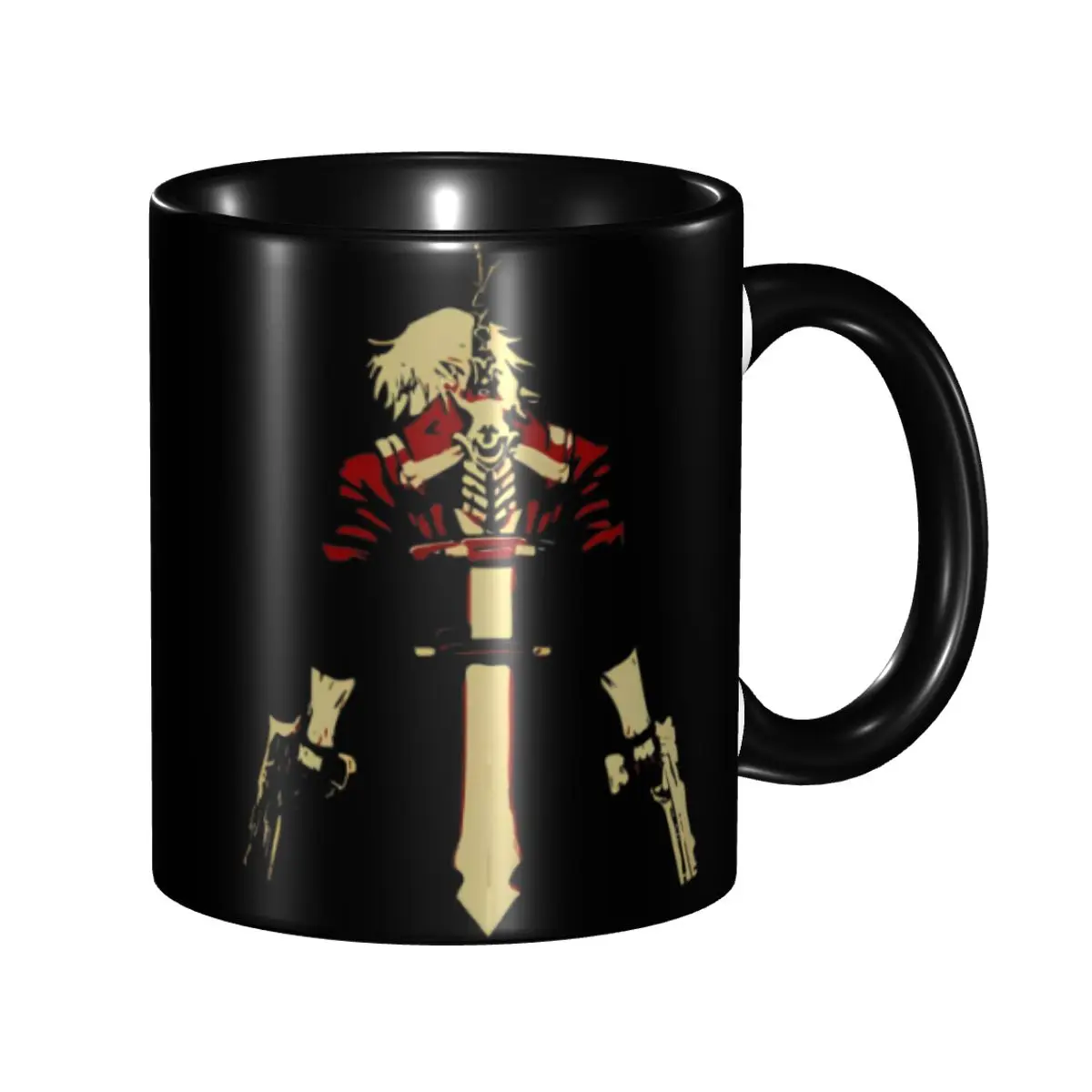 

Dante Video Gaming Devil May Crys Fan Merch Coffee Shooting Gun Game Mugs Novelty Cup Gift