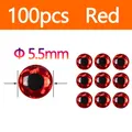 Rojo 100 piezas 5.5mm