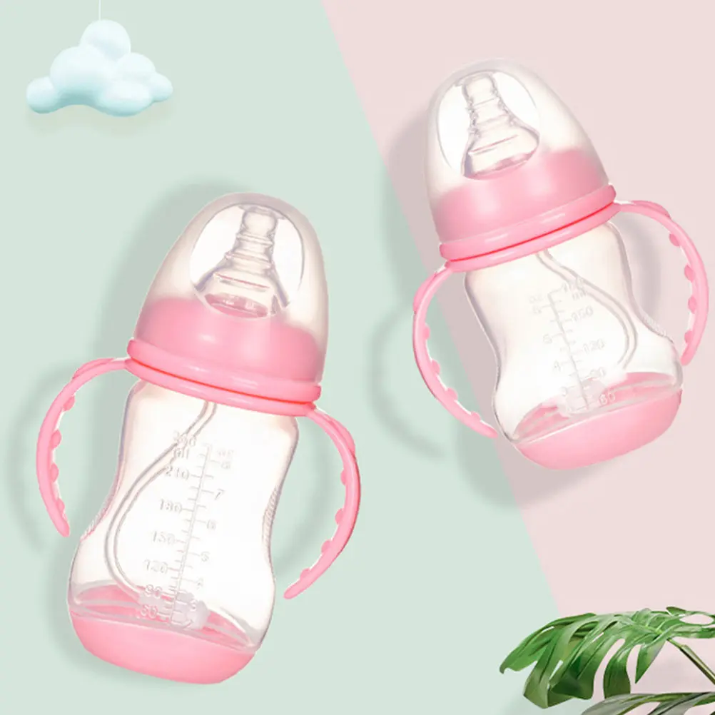 

Детская бутылочка для молока, портативная чашка-поильник для малышей, легкая, простая в чистке, безопасный материал PP, подарок на рождение ребенка