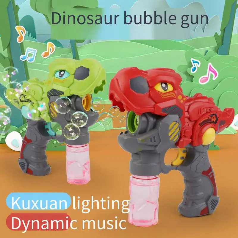 

Портативная пузырчатая машина для динозавров, Детский Электрический пузырчатый аппарат со стандартной музыкой, подарок на день рождения для мальчиков и девочек, Blaster
