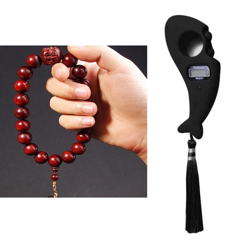 Finger Counter-Islamic Tasbih Bead Digital Counter Muslim Prayer Beads Decompression Bead Digital Counter Finger Toy