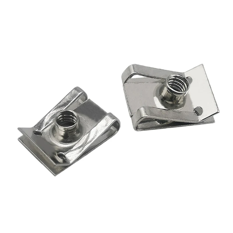 Clips de Type U en Acier Inoxydable avec Filetage pour Voiture, Moto, Scooter, Reed Kg, M6, M5 figuré, M8, 8mm, 6mm, 5/4mm, 10 pièces