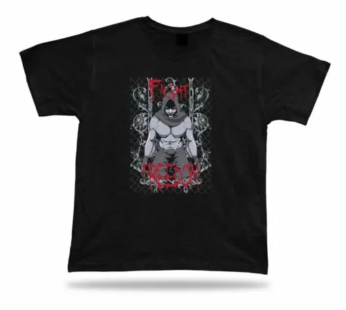 

Tshirt Tee Shirt Birthday Gift Idea Fight Freedom Dark Boxing Evil Chain Creepy