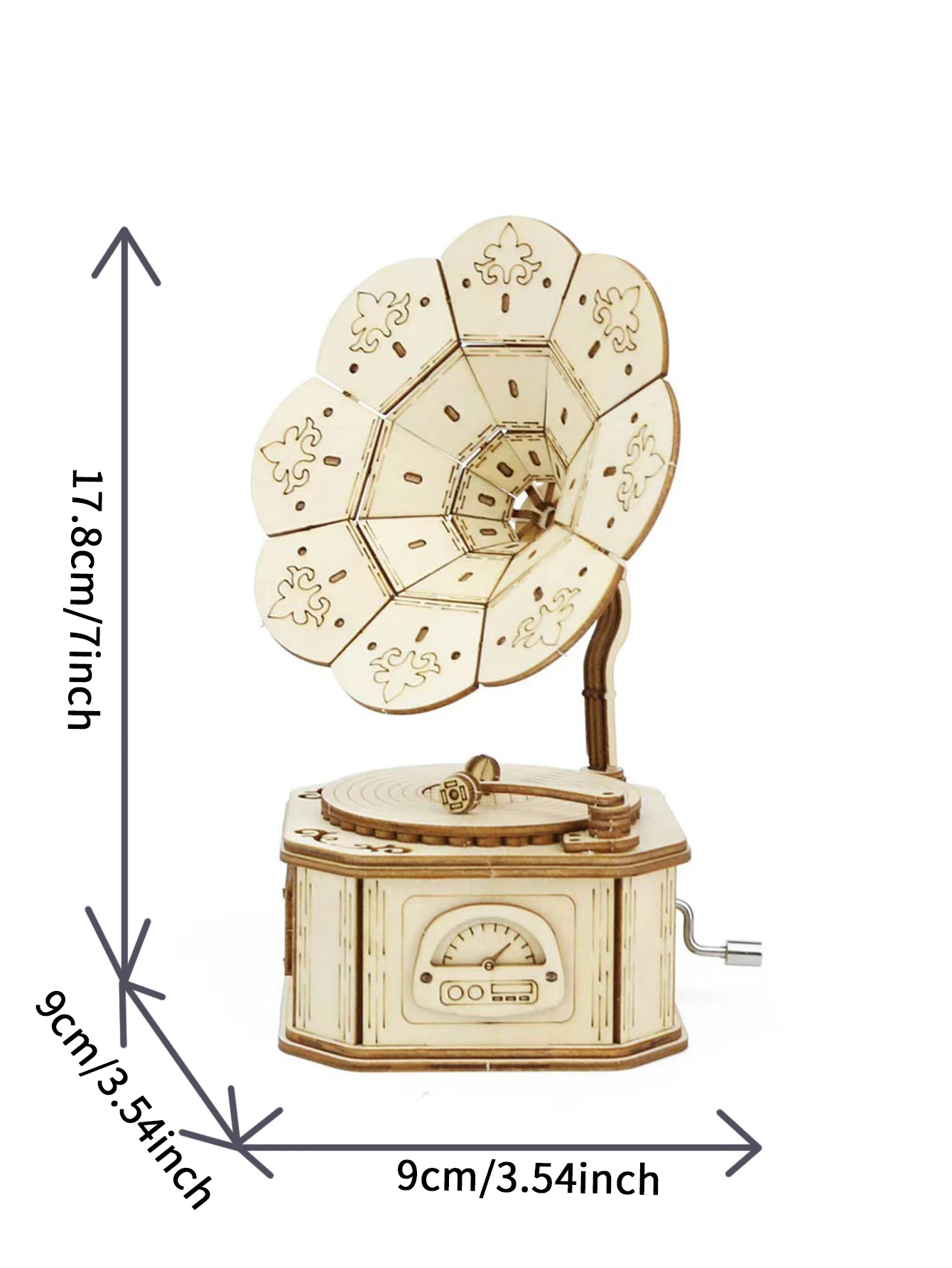 3d wooden puzzle phonograph music box You are my sunshine Handmade Assembly Model kit DIY Crafts Holidays birthdays Christmas gi