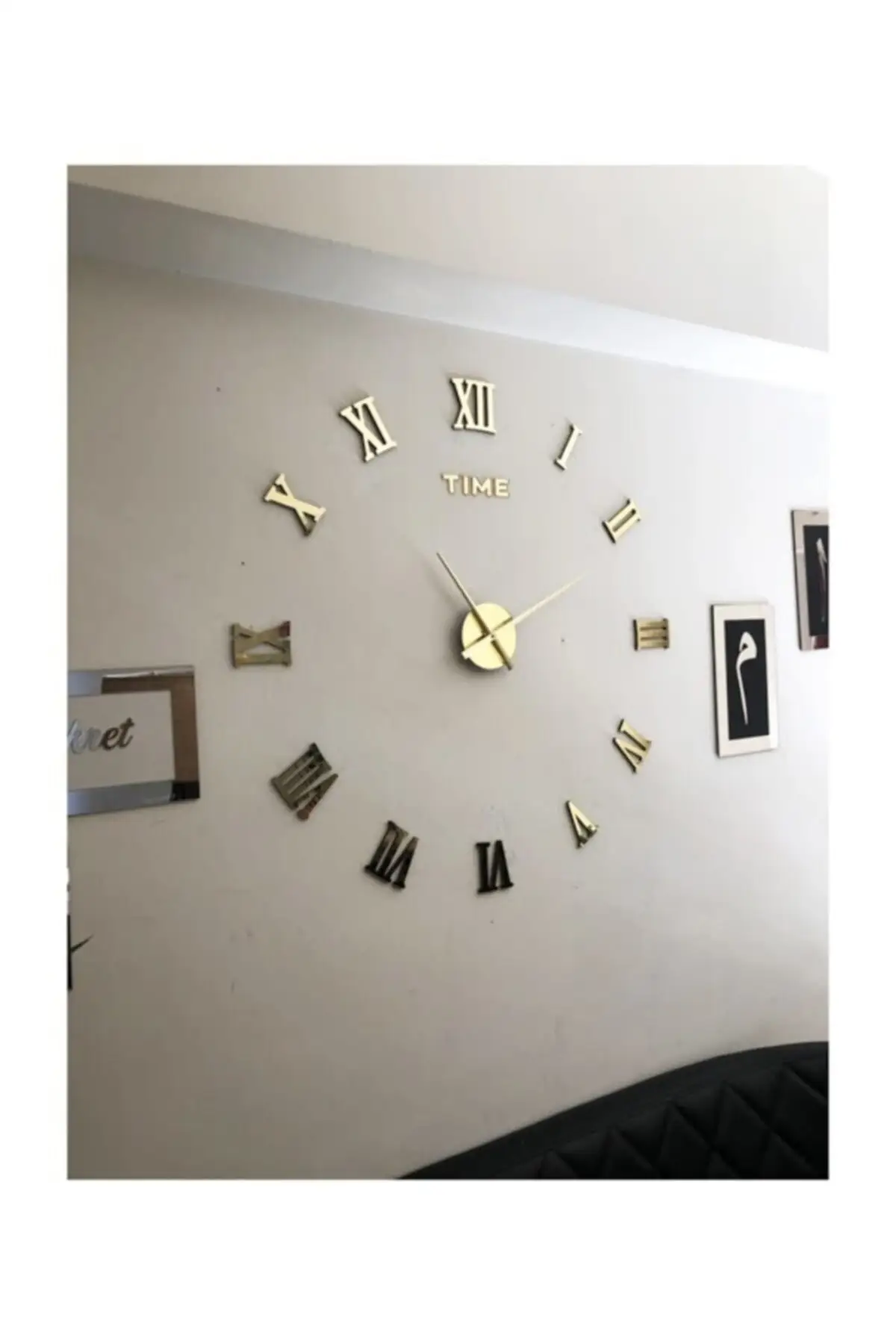 Uras Roman Digit Top Big size Wall Clock 3d Wall Clock Creative Home Decor