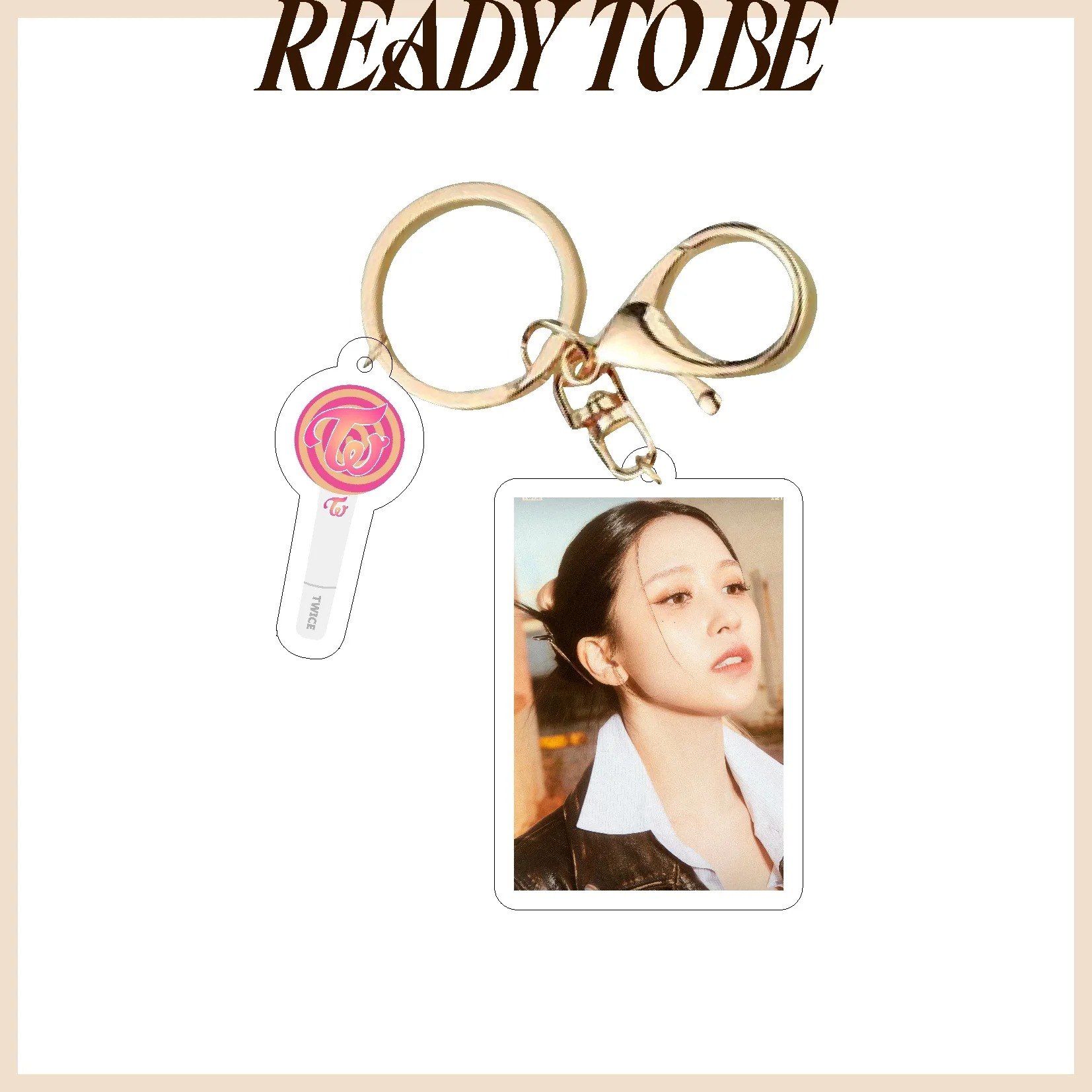 Kpop Idol TWICE READYTOBE Acrylic Keychain New Key Chain Accessories Key Ring Pendant Keyring Gifts Fans Collection