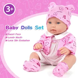12Inch/30Cm Born Baby Reborn Doll Clothes Jumpsuit Jacket Cartoon Bear shaped hat Accessories American Doll Girls Toys Gift