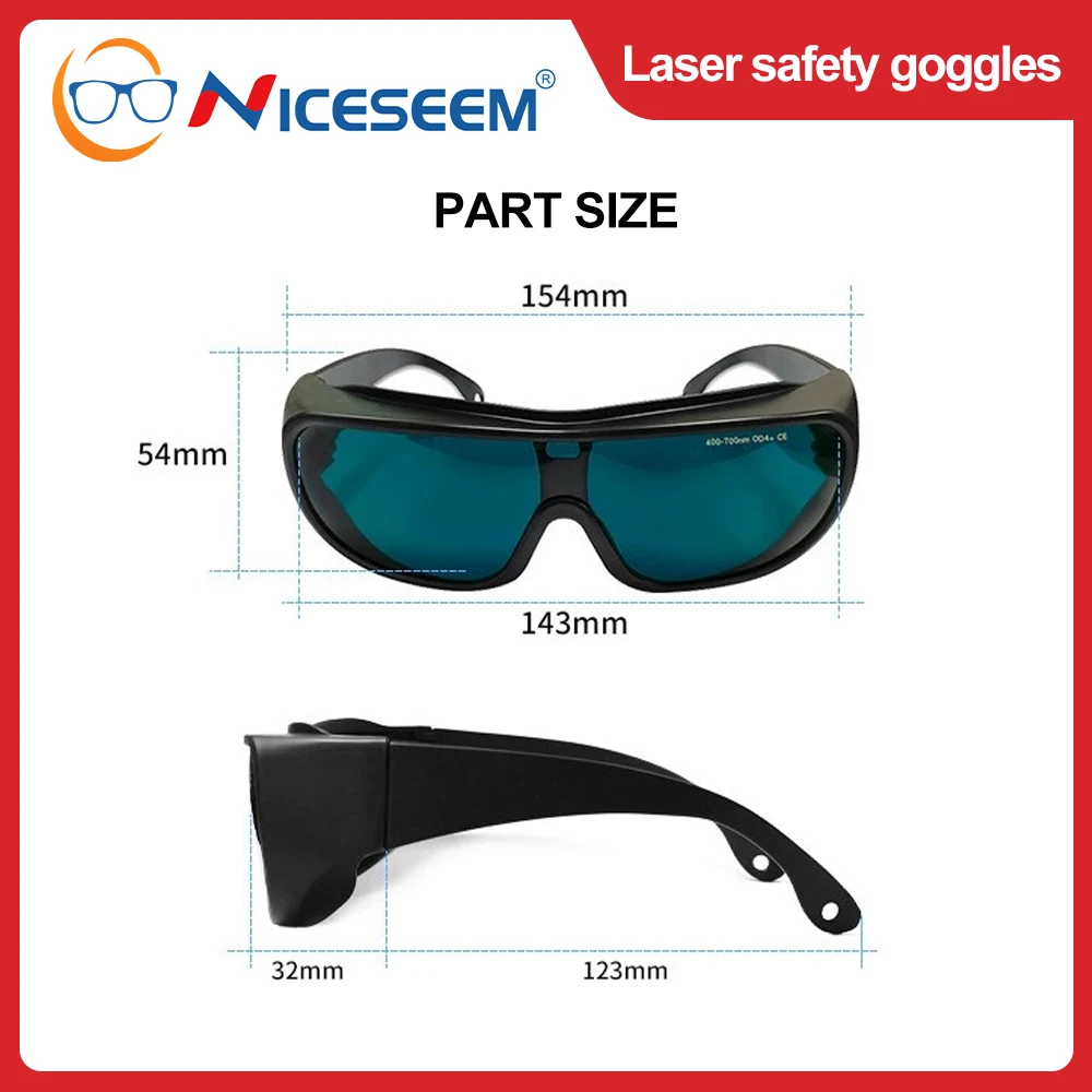 Professional Laser Safety Glasses Goggles 190nm-10600nm Eyewear Protective Eye Protection for Laser protective glasses certified