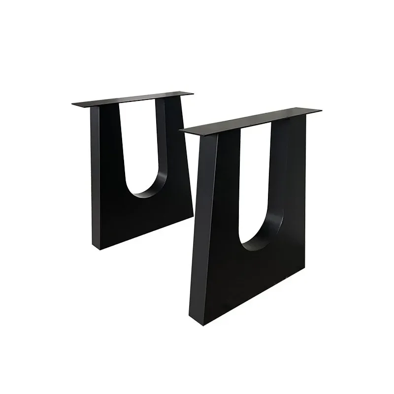Modern simple legs carbon steel metal frame computer table legs bracket solid wood large board desk table feet